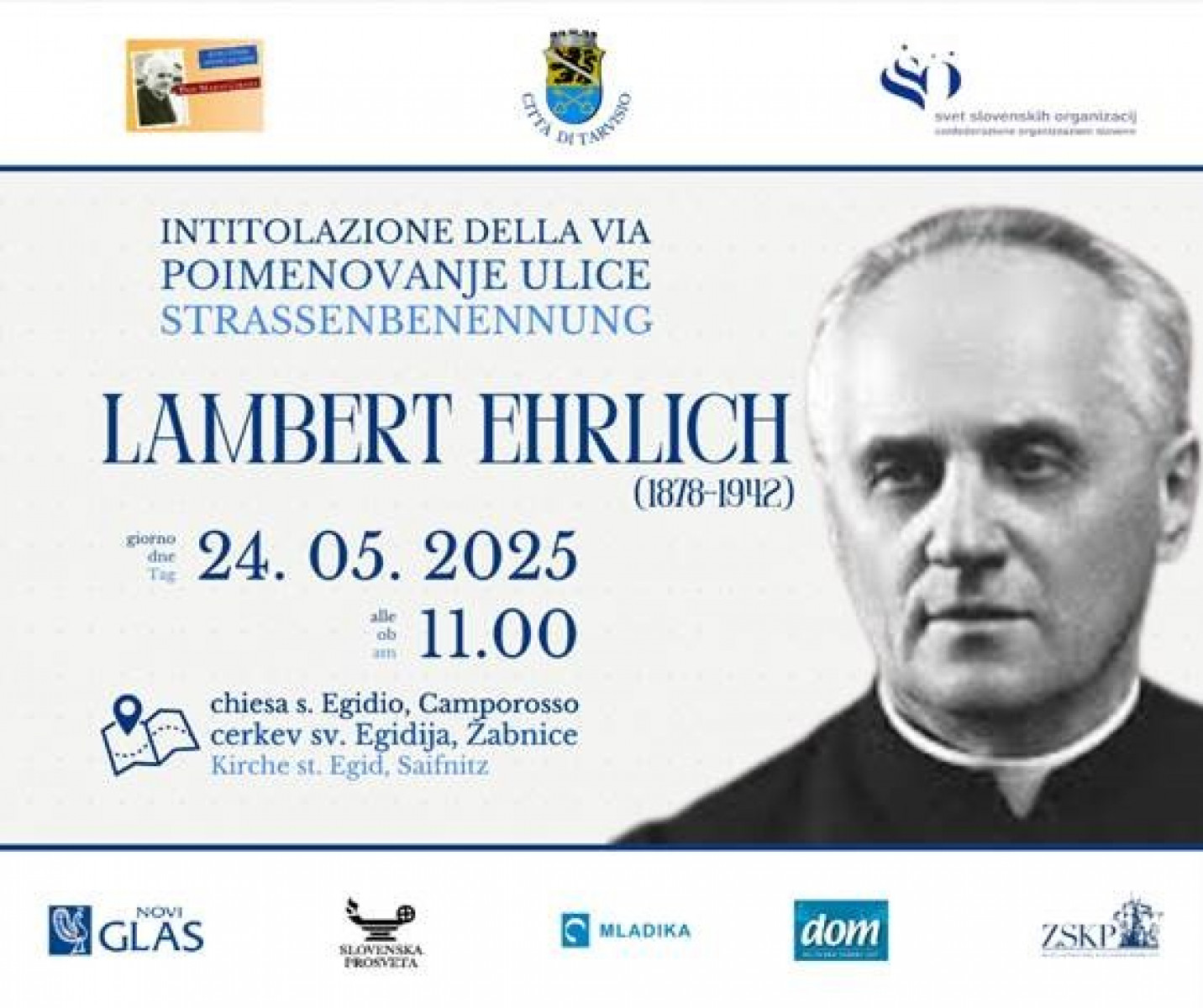 Spominska slovesnost za umorjenim prof. dr. Lambertom Ehrlichom