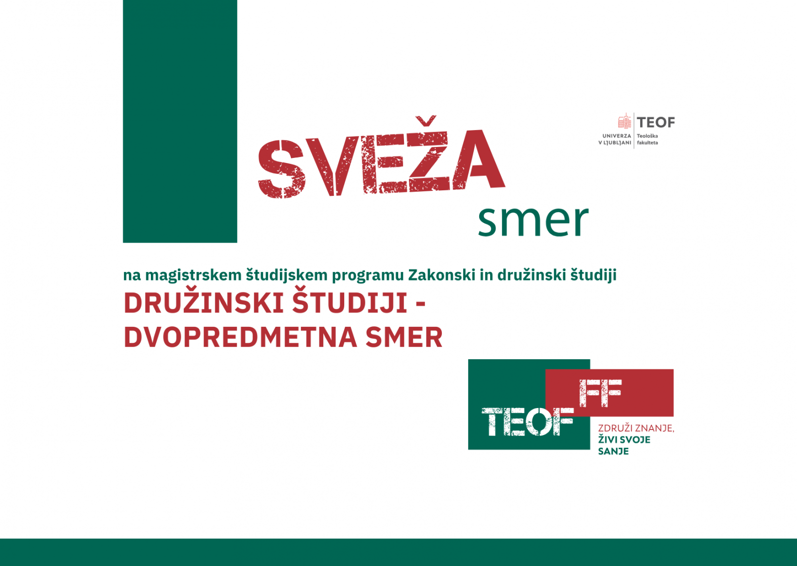 Ne spreglej: nova smer na študiju ZDŠ