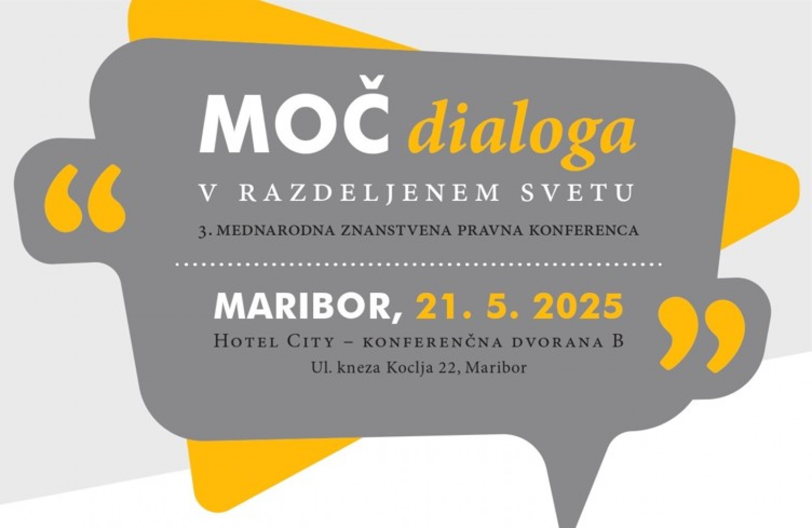 Vabljeni na 3. mednarodno znanstveno pravno konferenco