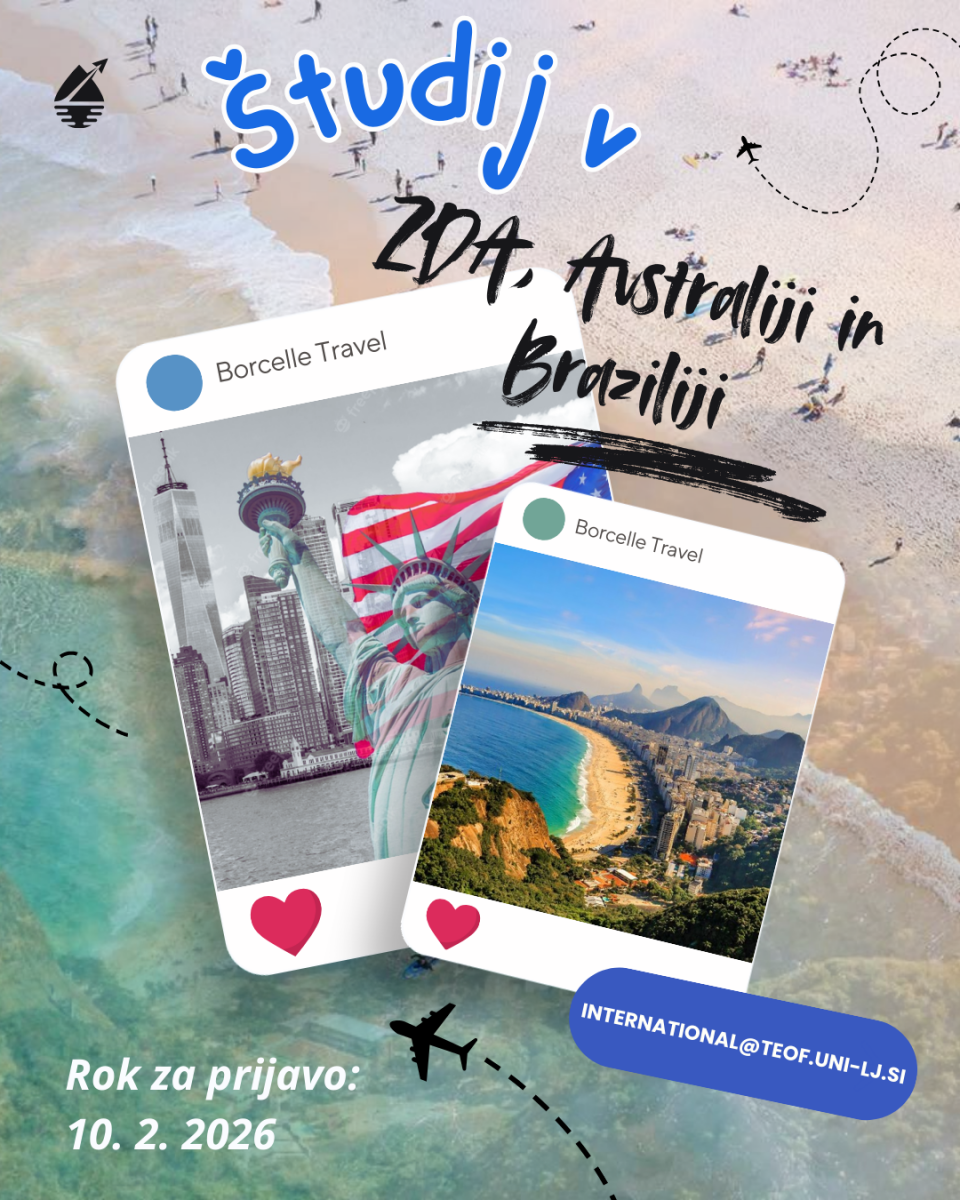 Razpisi za študij v ZDA, Avstraliji in Braziliji