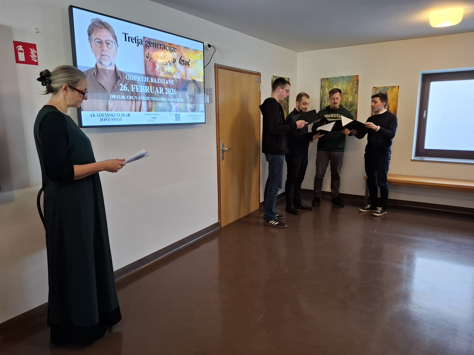 Odprtje razstave akademskega slikarja Jošta Snoja